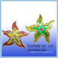 Starfish,colorful plated Magnet